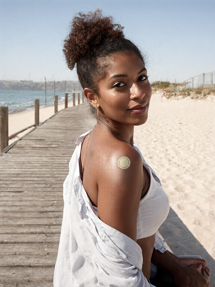 Happy customer holding product